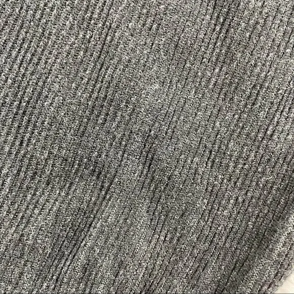 Lucky Brand Ribbed Front Knot Tie Sweater. Dark gray. Size medium. - Picture 8 of 9
